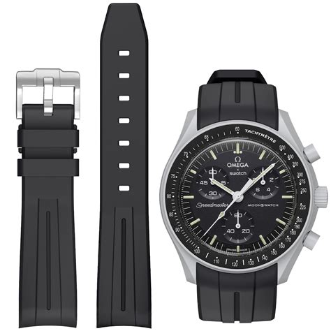 swatch omega moon watch strap|omega speedmaster moonwatch replacement strap.